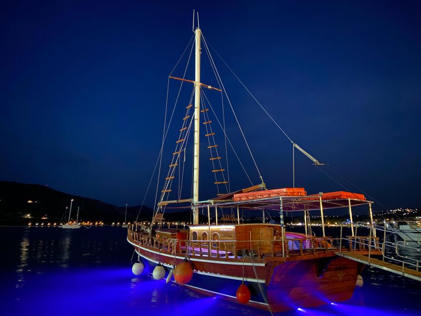 Argostoli: Sunset Cruise with Swim Stops, Dinner, and Wine - Sunset from the Ionian Sea
