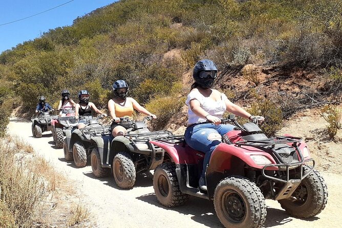 ATV Off-Road Adventure through Valle de Guadalupe + Winery Visit - Gearing up with helmets, goggles, and a short lesson