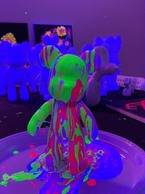 Barcelona: Bear-brick Fluorescent Painting | Wine and Art - Booking, Cancellation, and Practical Details