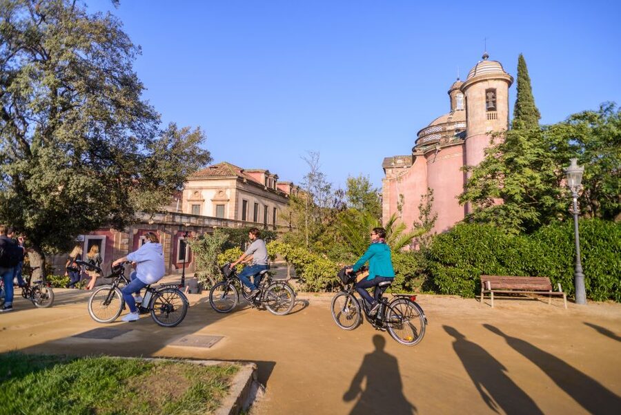 Barcelona eBike Tour with Wine and Tapas Experience - W Barcelona and the waterfront finish