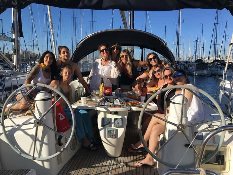 Barcelona: Sunset Boat Trip with Cava Wine and Snacks - Swimming in the Mediterranean