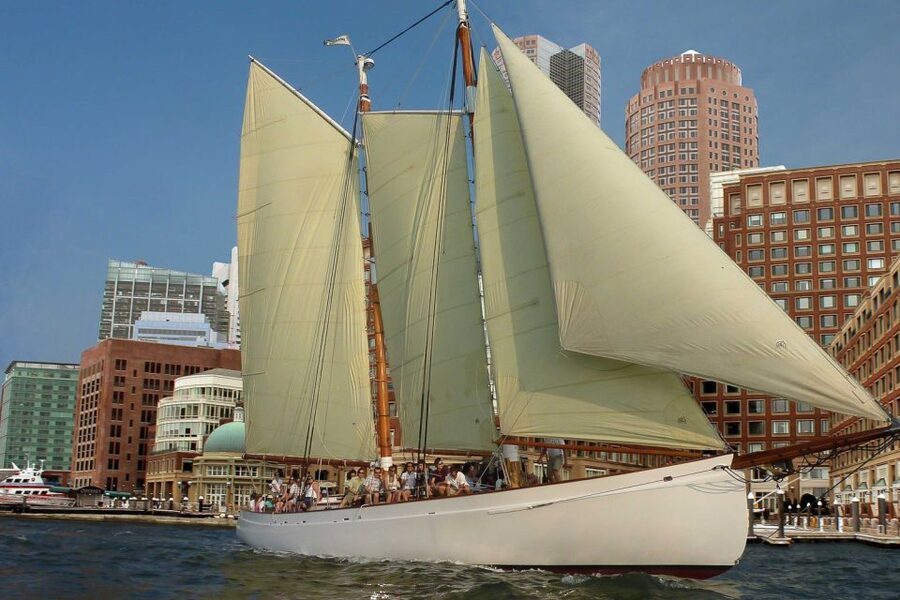 Boston: Harbor Champagne Sunset Sail from Rowes Wharf - Boarding Adirondack III or Adirondack IV