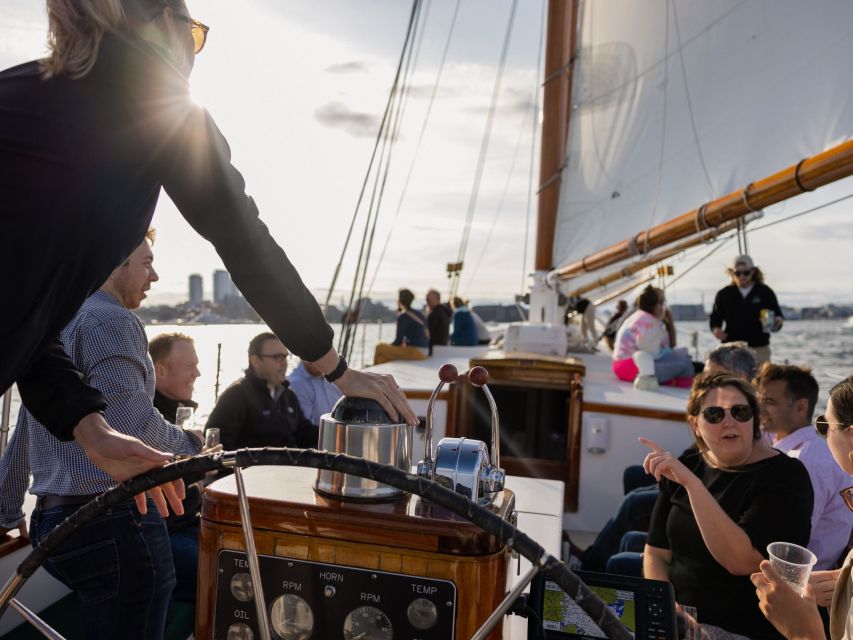 Boston: Harbor Champagne Sunset Sail from Rowes Wharf - Castle Island and the open harbor