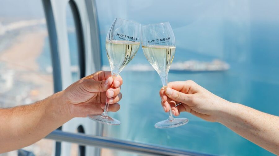 Brighton: i360 Entry & Champagne (Soft Drink for Under 18s) - Inside the glass viewing pod