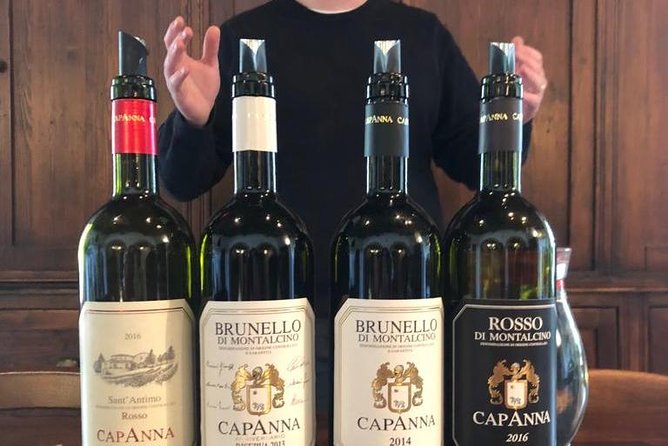 Brunello di Montalcino Wine Tour of 2 Wineries with Pairing Lunch - Montepulciano, Pienza, and the route question