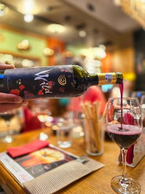 Bucharest: Romanian Wine Tasting Experience at Corks - Snacks, serving size, and the pace