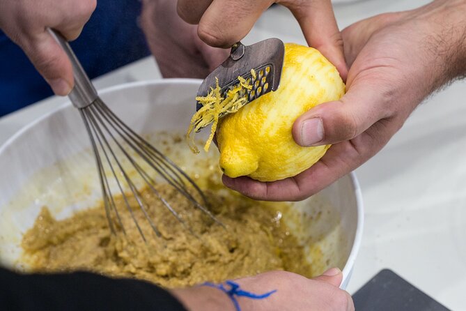 Cooking Class and Wine Pairing in Capri - The Caprese lemon cake finishes with a family recipe