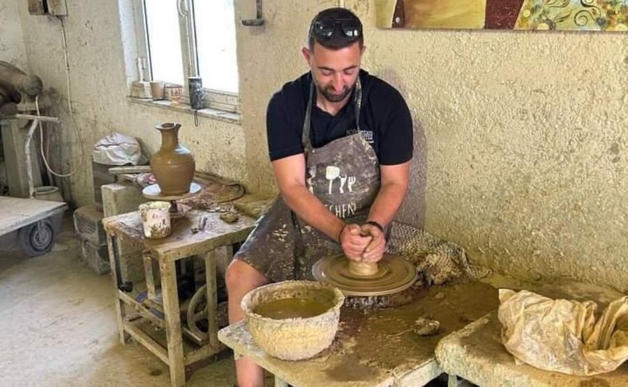 Crete: Full-Day Cretan Wines, Olive Oil, Raki and Food Tour - Five wines at a family-owned organic winery