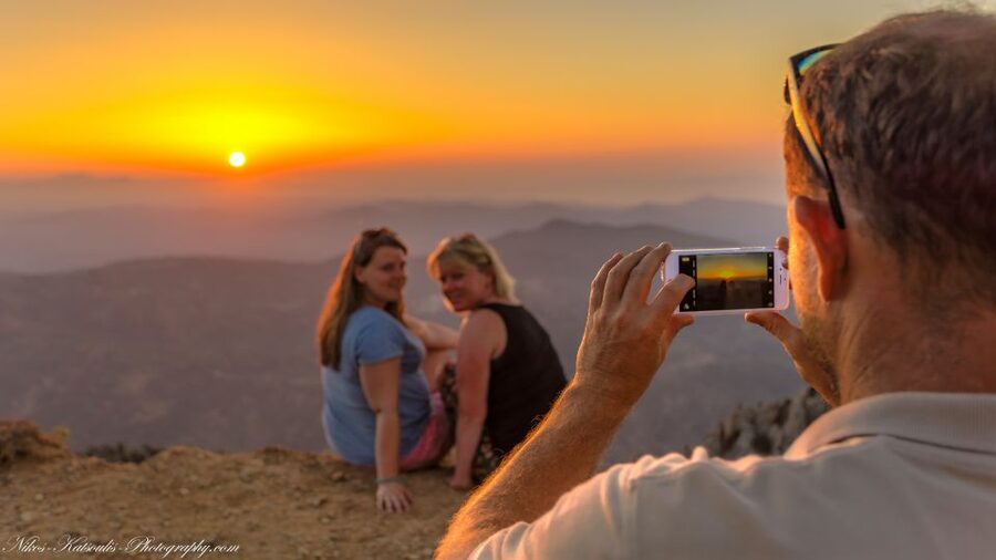 Crete: Land Rover Safari with Sunset Viewing, Dinner, & Wine - Sunset above Crete with prosecco and fresh fruit