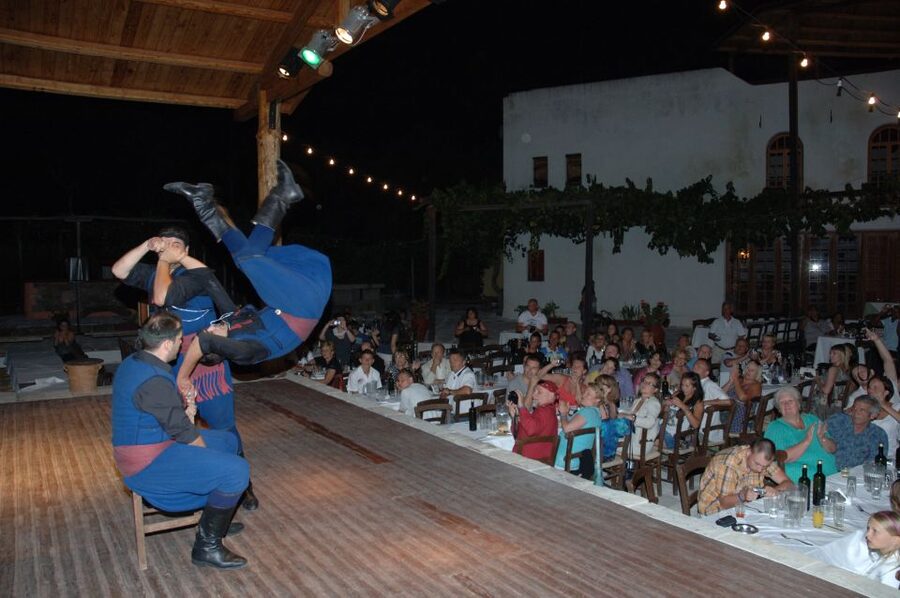 Crete: Traditional Dance Show and Buffet Dinner with Wine - A Cretan buffet built around local products