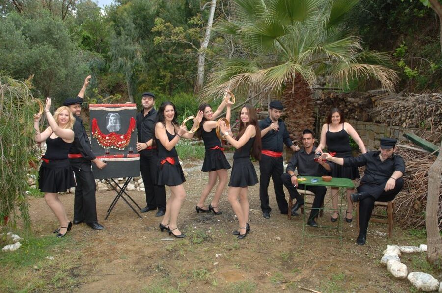 Crete: Traditional Dance Show and Buffet Dinner with Wine - Learning the steps, then joining the line