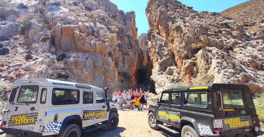 Crete: Trypiti Beach Off-Road South Tour w/ Lunch & Wine - Across Messara, where the past appears beside the road