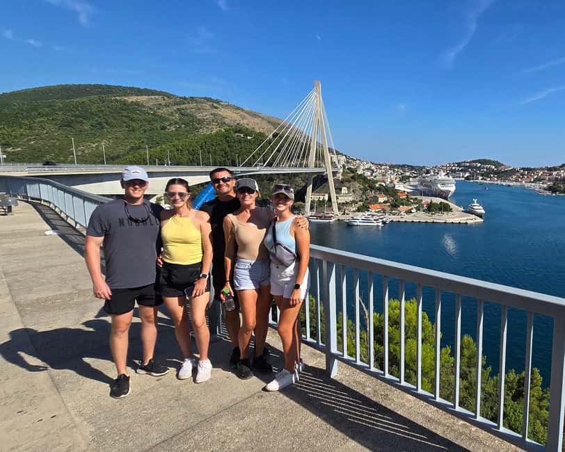 Dubrovnik Sunset Tour with Scenic Views and Local Wine - The Franjo Tuđman Bridge and views over Gruž