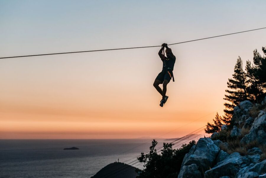 Dubrovnik: Sunset Zip Line Experience Followed by Wine - Local stories between the rides