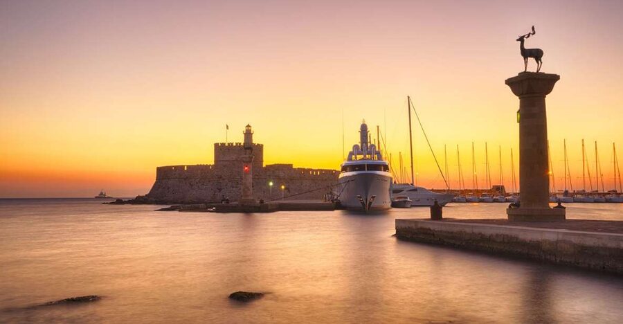 Faliraki: Evening RIB Cruise with Champagne and Sunset Views - A fast run from Rhodes east coast to west