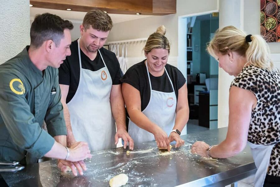Florence: Handmade Pasta & Dessert Class with Unlimited Wine - The dessert and the meal at the end