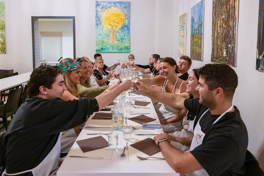 Florence: Handmade Pasta & Dessert Class with Unlimited Wine - A social activity for families and solo visitors