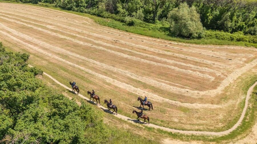Florence: Horseback Riding Tour with Wine Tasting & Transfer - Returning to the ranch before the wine stop