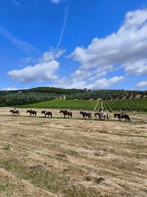 Florence: Horseback Riding Tour with Wine Tasting & Transfer - Meeting your horse at Crazy Horse Ranch