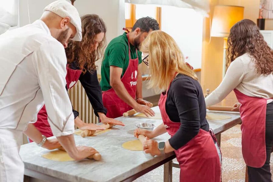 Florence: Pasta Class with Wine, Limoncello and Dessert - Three shapes, three different skills