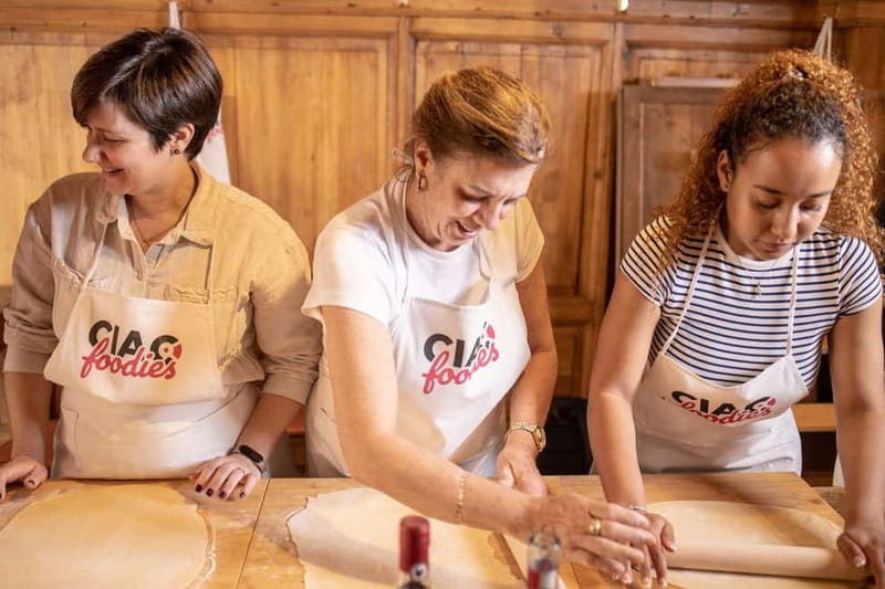 Florence: Pasta & Tiramisu Class with Unlimited Wine - Making tagliatelle by hand
