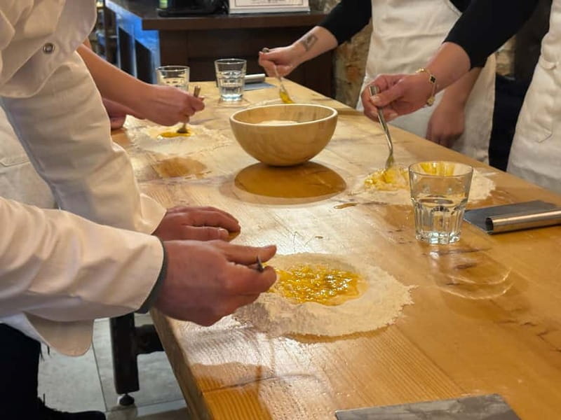 Florence: Premium Pasta Cooking Class with Tiramisu & Wine - From flour to fresh pasta dough