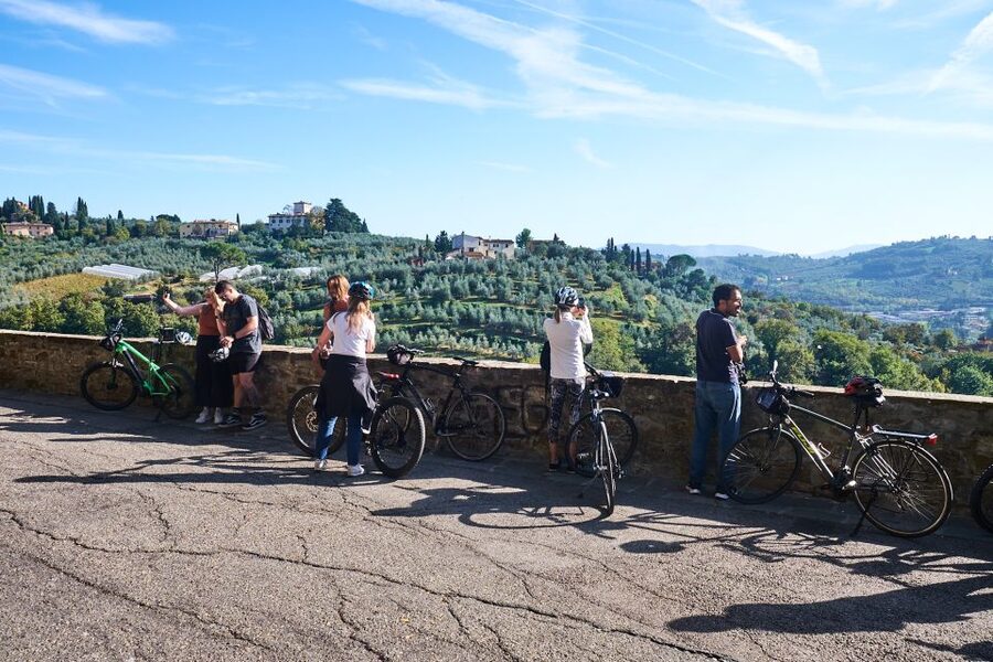 Florence: Tuscany Bike Tour with Wine & Olive Oil - Riding through villas, olive groves, and country lanes