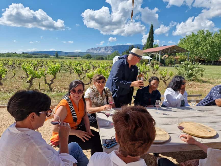 From Aix-en-Provence: Côtes de Provence Wine Tour - First winery: an hour of wine and place