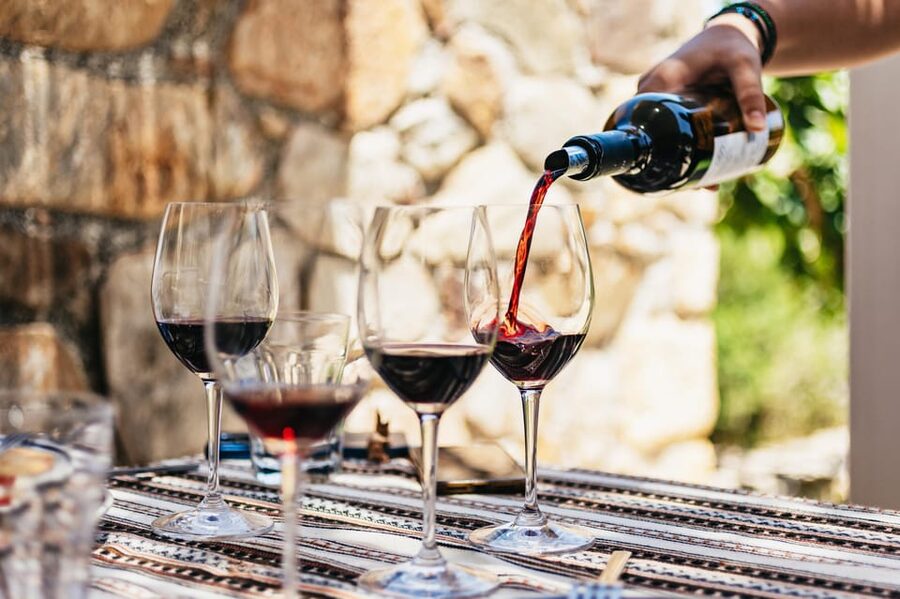 From Chania: Wine and Olive Oil Tasting Tour with Snacks - First winery: local grapes and modern Cretan production