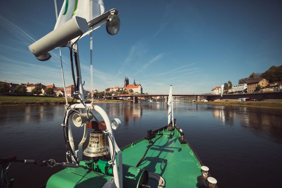 From Dresden: Saxon Wine Route Steamer Day Cruise - Leaving Dresden Behind on the Elbe