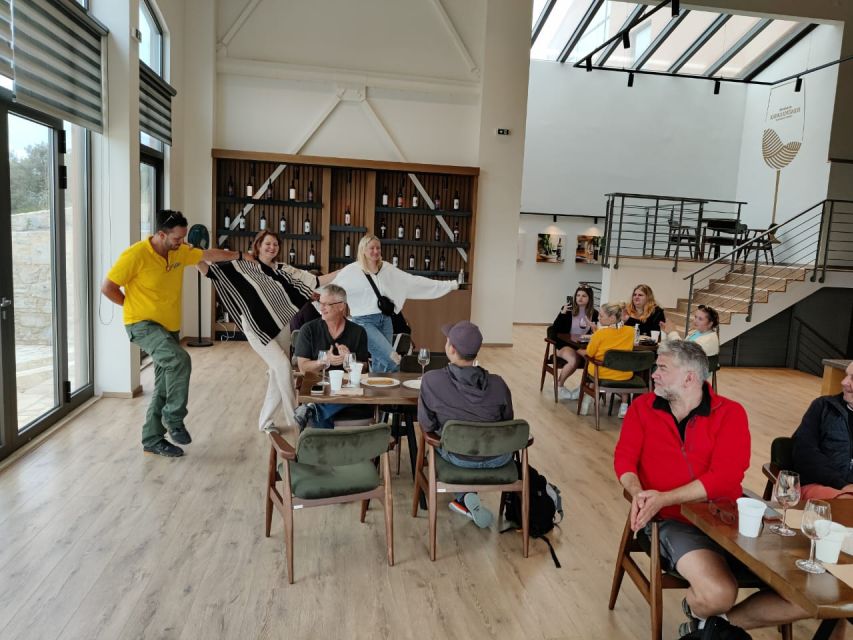 From Heraklion: Matala Beach - Caves & winery Full Day tour - Wine among Cretan vineyards