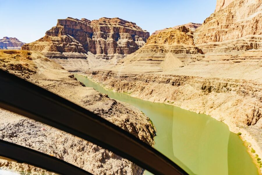 From Las Vegas: Grand Canyon Helicopter Tour with Champagne - Lake Mead, Hoover Dam, and Fortification Hill