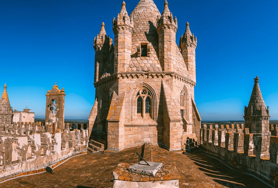 From Lisbon: Évora + Chapel of Bones + Monsaraz + Alentejo Wines - Évora Cathedral from Gothic stone to rooftop views