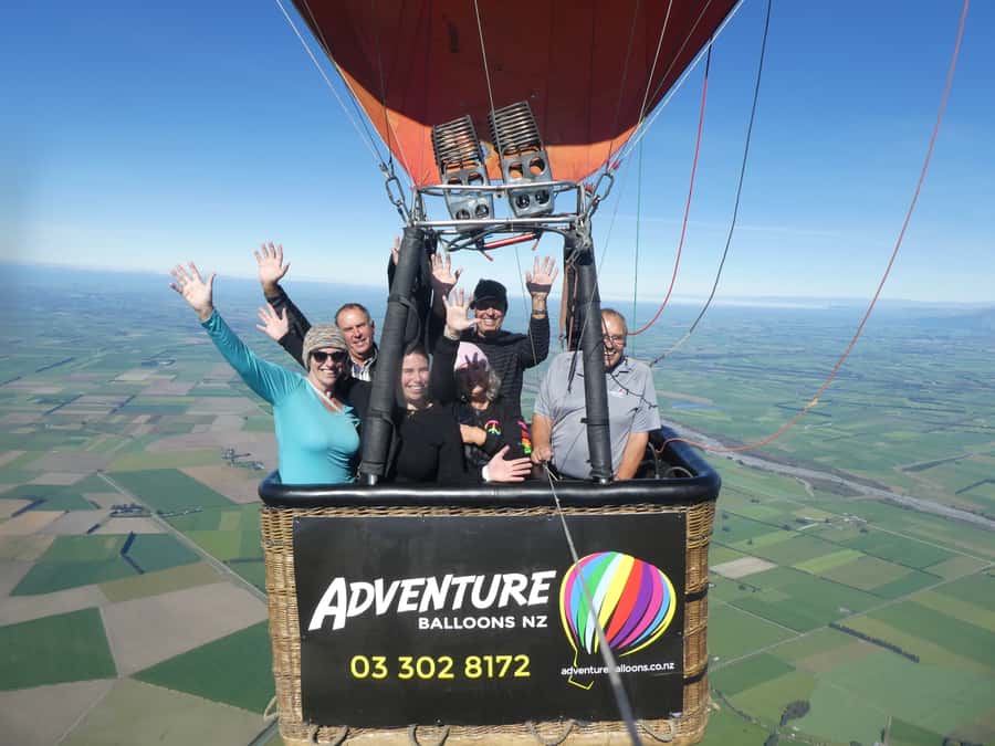 From Methven: Hot Air Balloon Flight in Canterbury with Wine - What the ride feels like in the basket