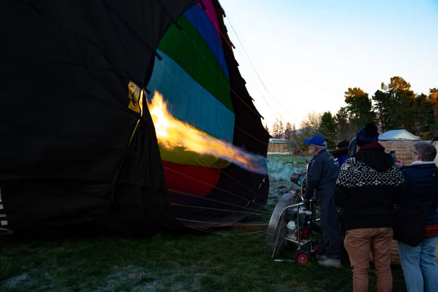 From Methven: Hot Air Balloon Flight in Canterbury with Wine - Sparkling wine, juice, and a simple celebration