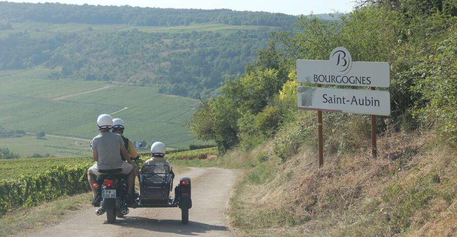 From Meursault: Private Sidecar Tour & Vineyard Wine Tasting - La Rochepot and the High Cliffs Above Orches