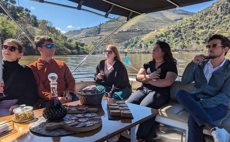 From Porto: Tastings at 2 Wineries, Chef's Lunch & Boat Tour - First wine stop around Sabrosa