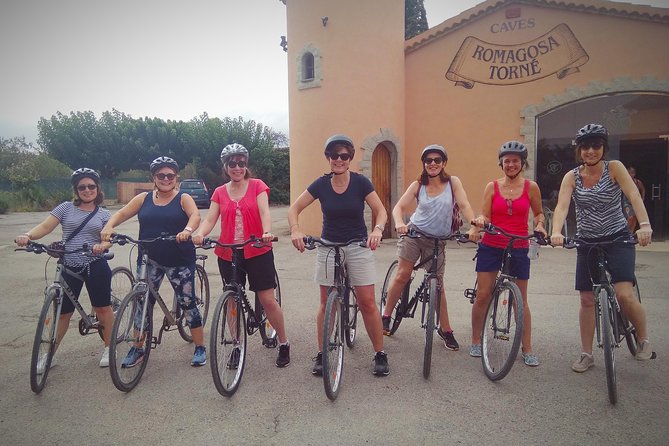 From Sitges: Bike Tour and Winery Visit with Free Hotel Pick Up. - Vineyard stops and local cava along the way