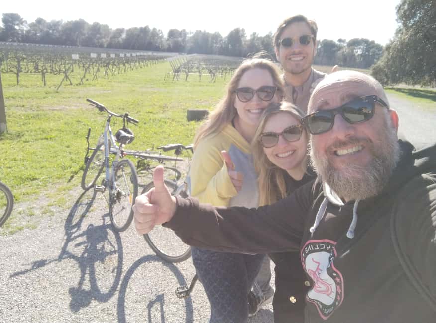 From Sitges: Cycling Tour with Winery visit and Tasting - Three glasses of cava, plus wine tasting