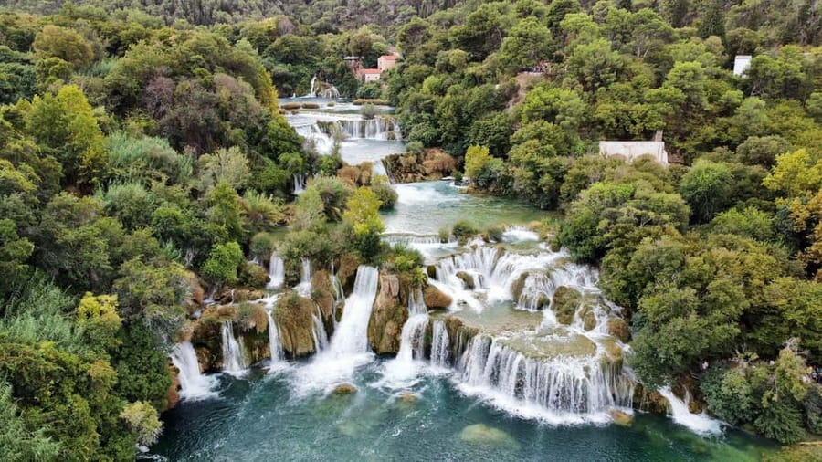 From Split: Krka Waterfalls with Wine & Cheese Tasting Tour - Skradin, wine, cheese, and olive oil