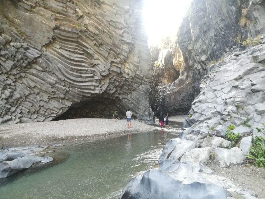 From Taormina: Full-Day Etna, Wine & Alcantara Canyons Tour - Guides, group size, and the feel of the day