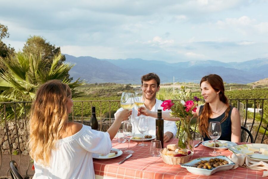 From Taormina: Mount Etna Food and Wine Tasting Tour - The Mercedes minivan makes the route easy