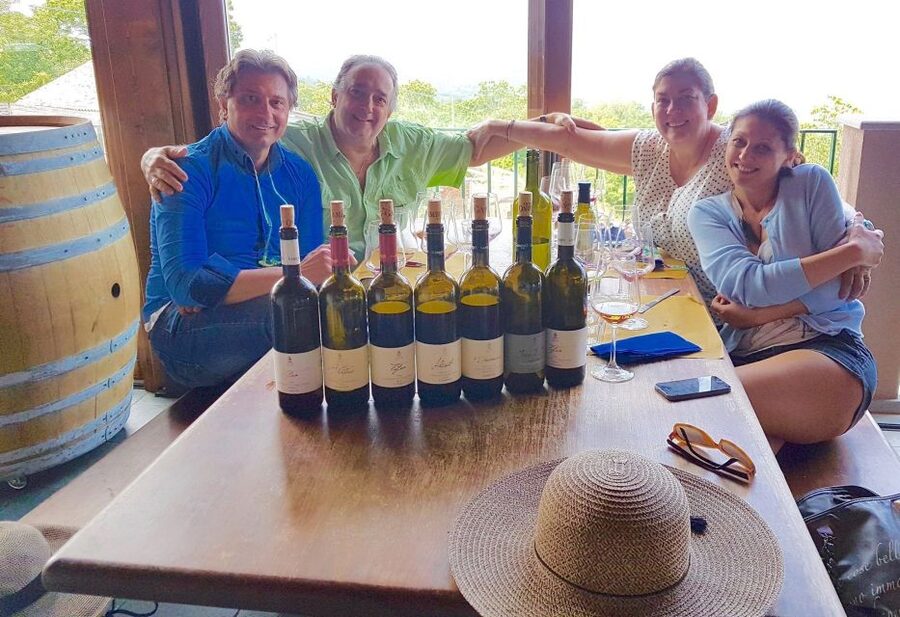 From Taormina: Private 3 Etna Wineries with Food & Wine - Second stop: four wines, a local platter, and Sicilian pasta