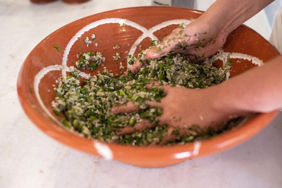 Greek Cooking Class with a Local Chef, Wine, & Meal in Drios - Cooking Greek food with Maria in Drios