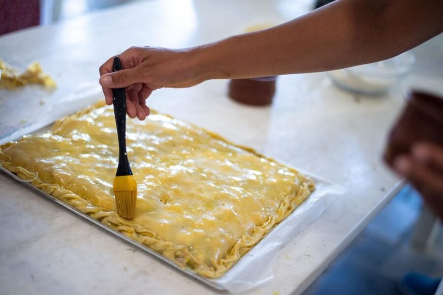 Greek Cooking Class with a Local Chef, Wine, & Meal in Drios - Six dishes, prepared as a group