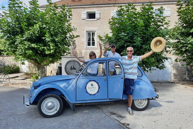 Half-day guided tour on the Burgundy wine Route in a classic car - The Meursault winery stop and five-wine tasting