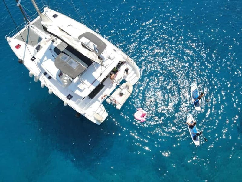 Heraklion: Dia Island Catamaran Cruise with Dinner and Wine - Setting out from Heraklion Marina