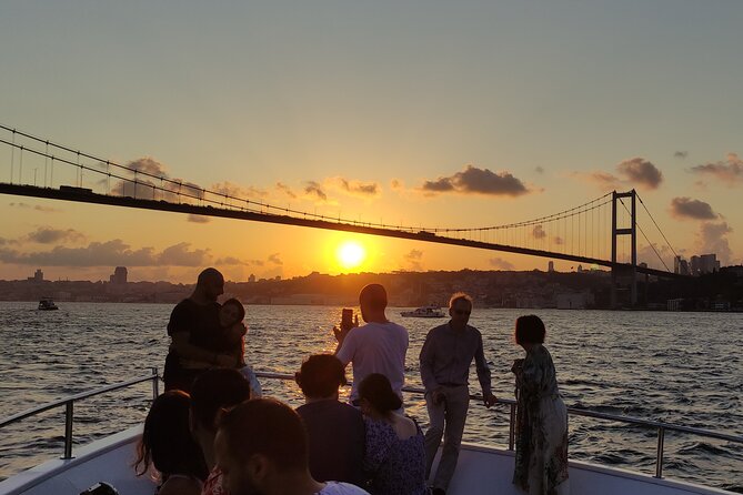 Istanbul Bosphorus Sunset Cruise with Wine on a Luxury Yacht - Rumeli Fortress at the narrowest point