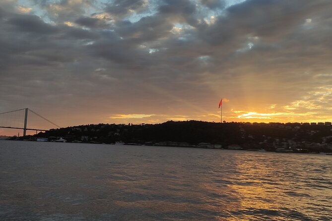 Istanbul Bosphorus Sunset Cruise with Wine on a Luxury Yacht - Maiden’s Tower as the final visual prize