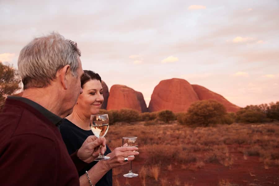 Kata Tjuṯa Sunset Tour with Sparkling Wine and Cheeseboard - A calm route toward Kata Tjuṯa